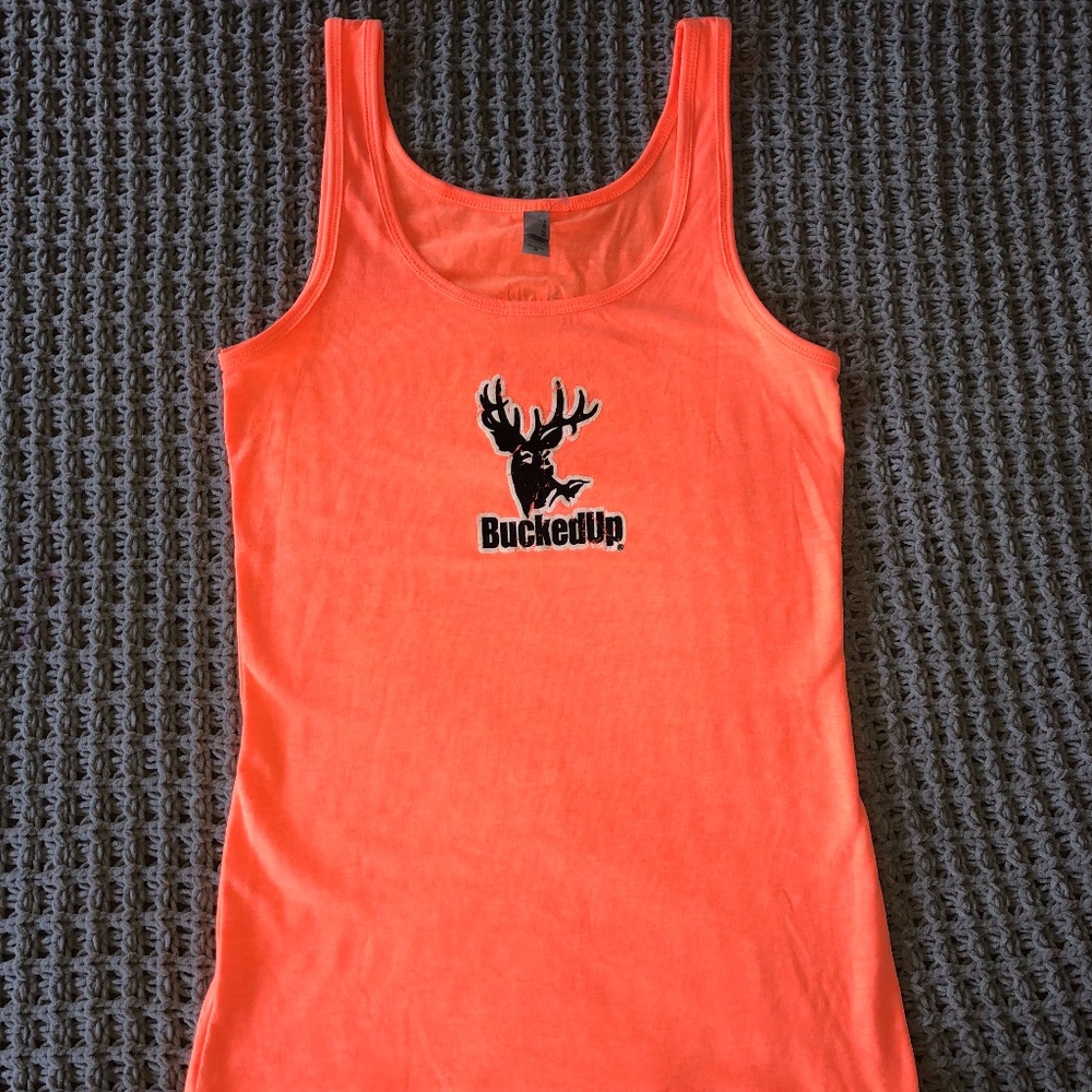 Bright Orange BuckedUp Tank Top
